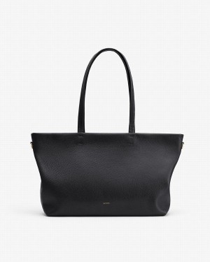 Geanta Tote Cuyana Small Easy Fermoar Dama Negrii | SRA6072TL