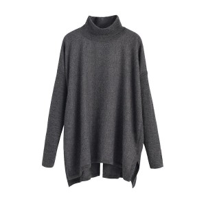 Pulovere Cuyana Alpaca Open-Back Turtleneck Dama Gri | YMC3552PK