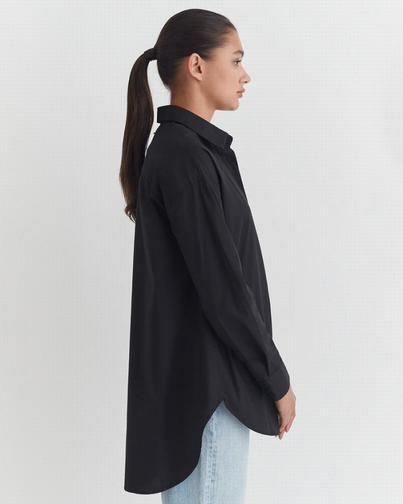 Camasa Cuyana Poplin Oversized Dama Negrii | XCX897YG