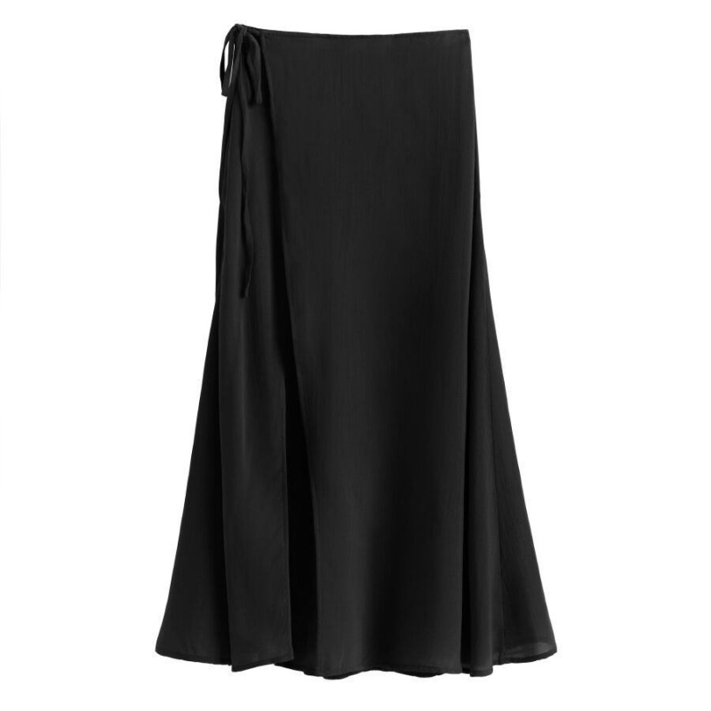 Fuste Cuyana Wrap Maxi Cover Up Dama Negrii | FXT4242PZ