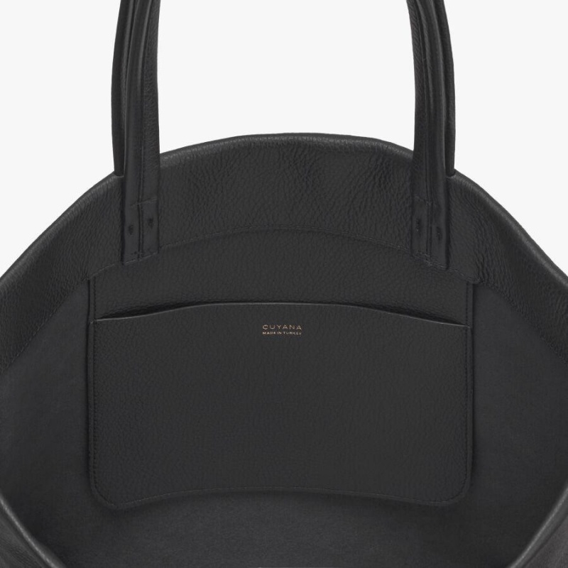 Geanta Tote Cuyana Clasici Easy Dama Negrii | ZGC2570SR