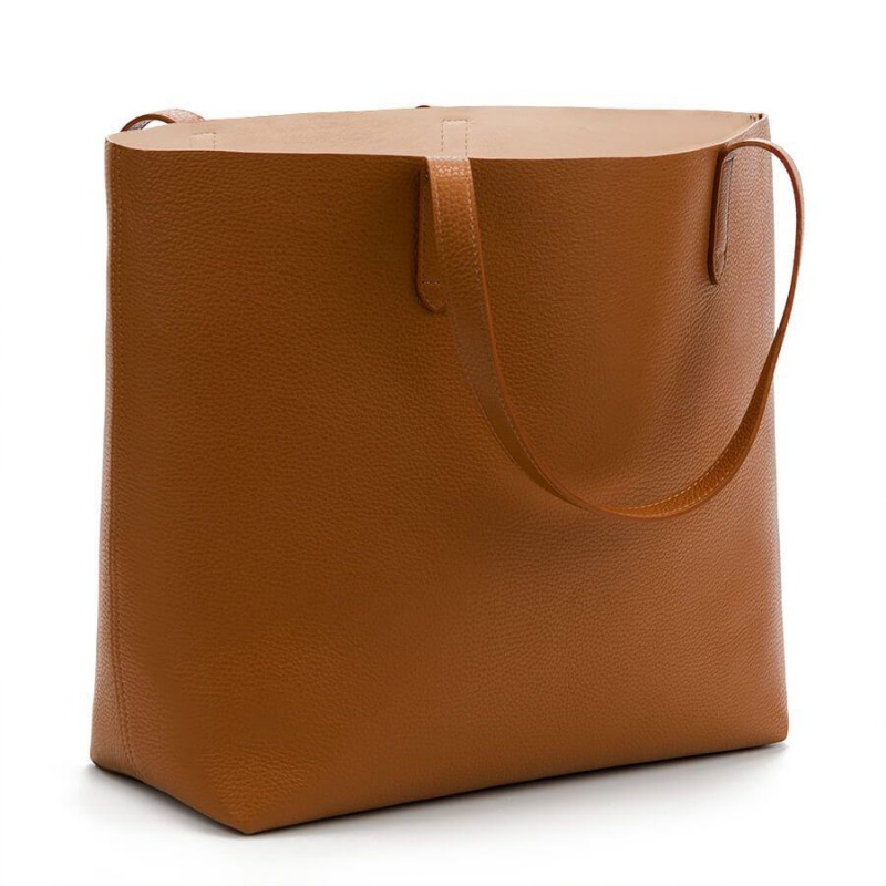 Geanta Tote Cuyana Clasici Structured Piele Dama Roz | JXU3414BX