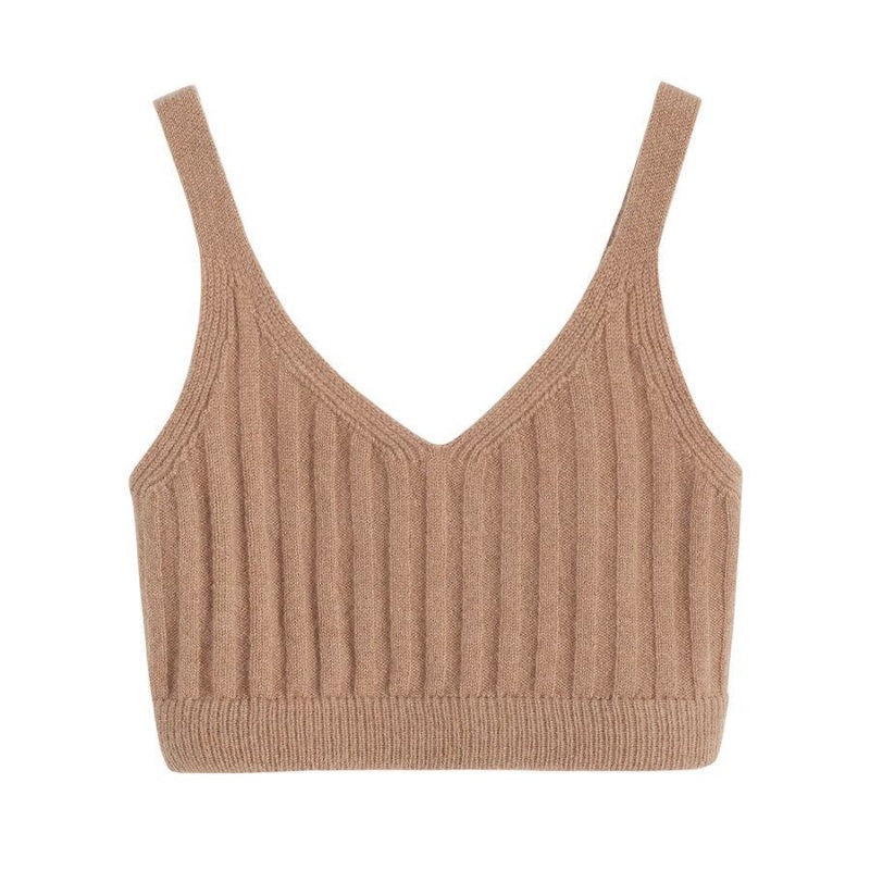 Maiouri Cuyana Single-Origin Cashmere Bralette Dama Maro | MSI9711IK