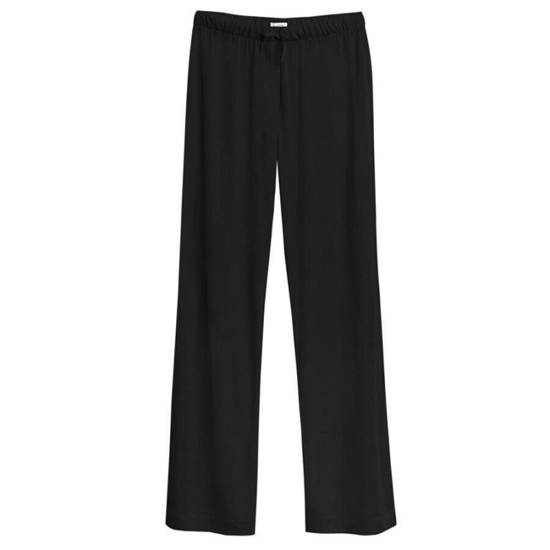 Pantaloni Cuyana Organic Pima Clasici Dama Negrii | TTA4188VC