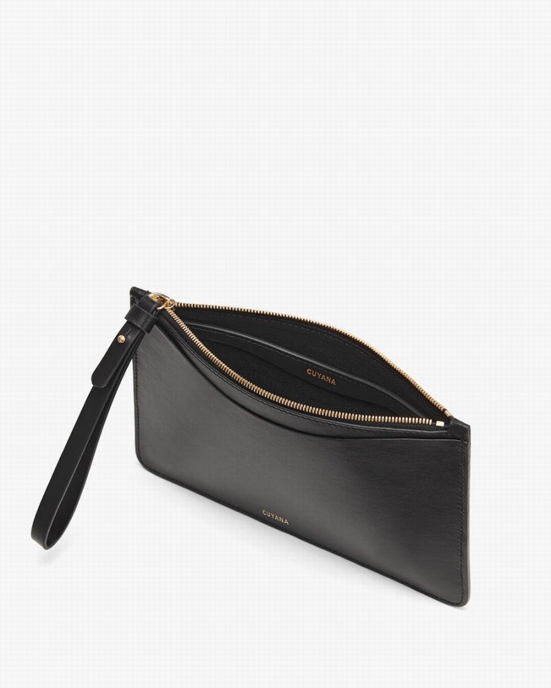 Portofel Cuyana Slim Wristlet Dama Negrii | AKZ5637BV