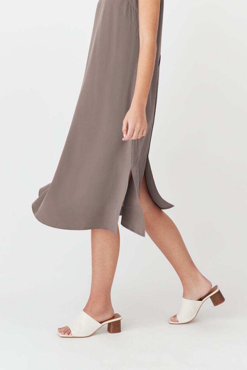 Rochie Cuyana Silk Slip Dama Maro Deschis | JTP7258TS