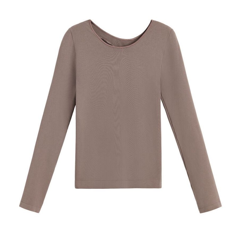 Tricouri Cuyana Stretch Long Sleeve Tee Dama Maro Deschis | PBE5628SX